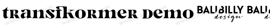 Transformer Demo字体转换